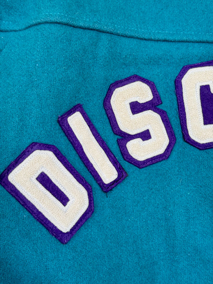 1980s - 1990s Canada Registered Teal and Purple Varsity Jacket [L]