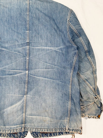 1970s Lee 81-LJ Blanket-Lined Denim Chore Jacket [42 REG]