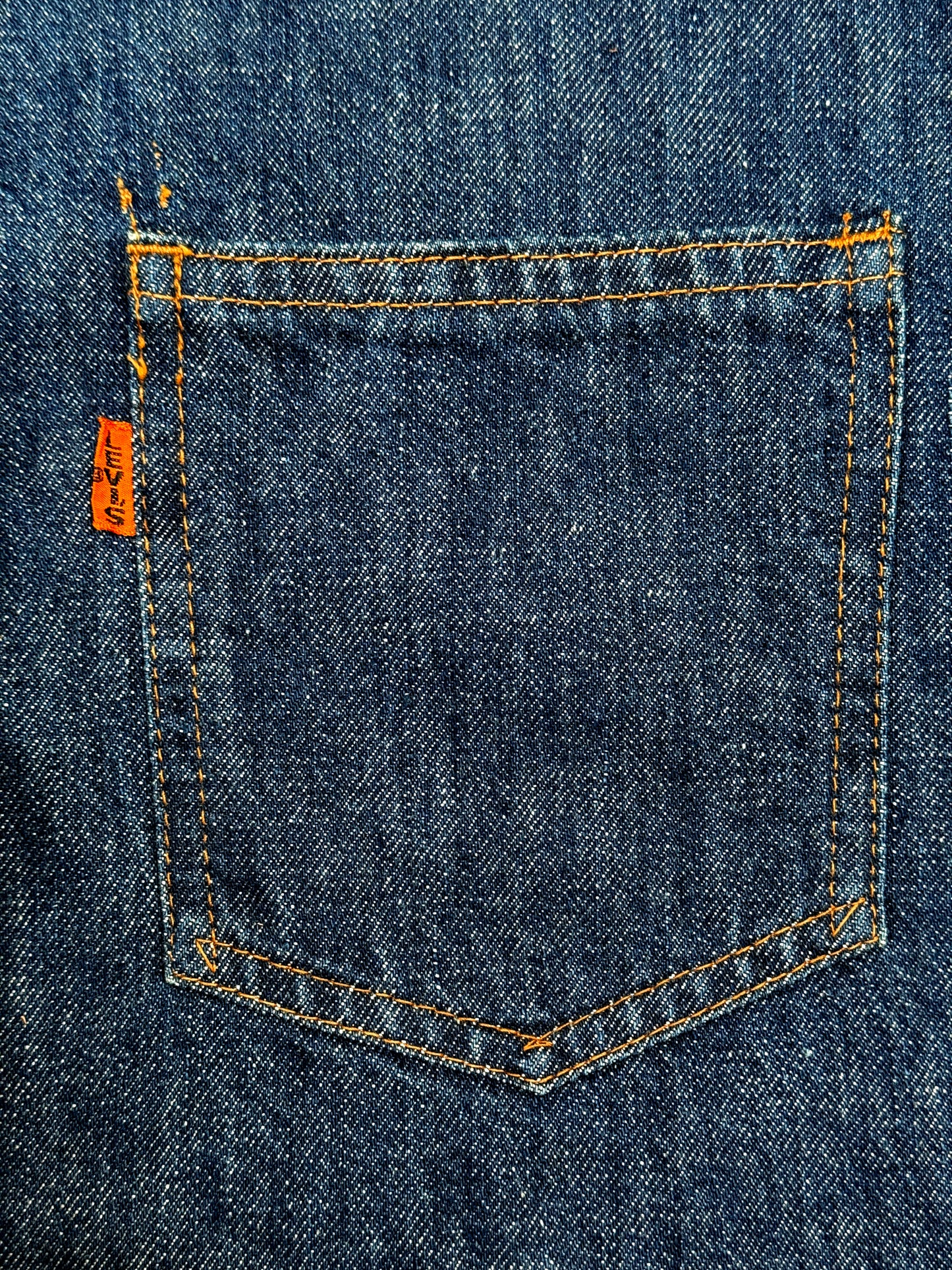 1970s Levi's Big E Orange Tab Reversible Denim Waistcoat