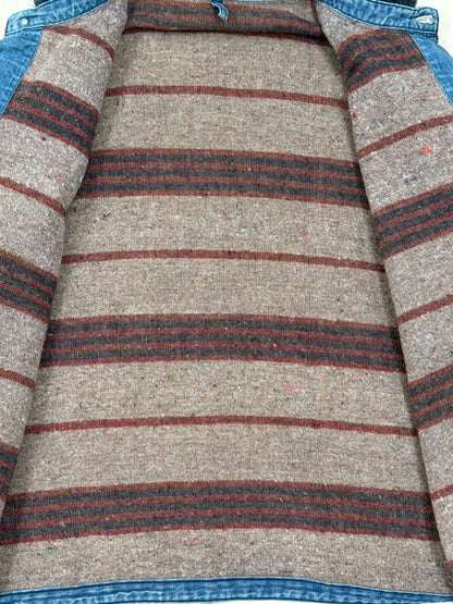1950s–1960s Wrangler Blanket-Lined Denim Chore Jacket [Size 50]