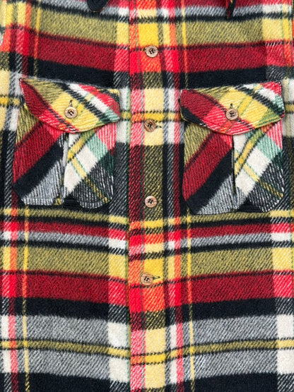 1960s McGregor Heavy Wool Plaid Shirt [Size 50]