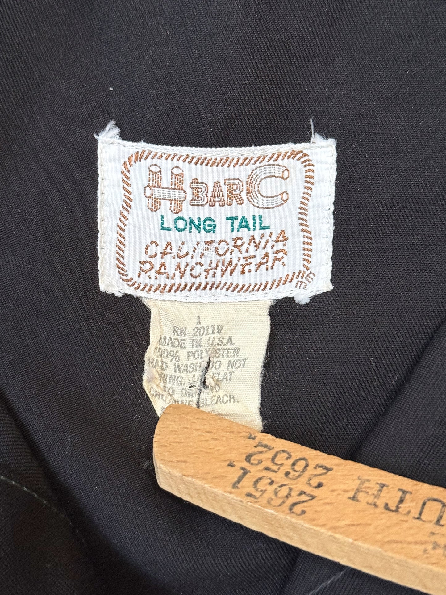 1970s H Bar C California Ranchwear Embroidered Western Shirt – Long Tail