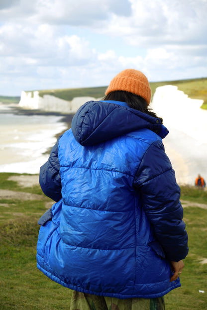 1980s Mountain Equipment Cerro Torre Colour Block Puffer Jacket [M]