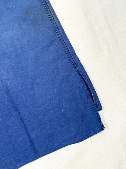 1950s French Indigo Faded Work Shirt
