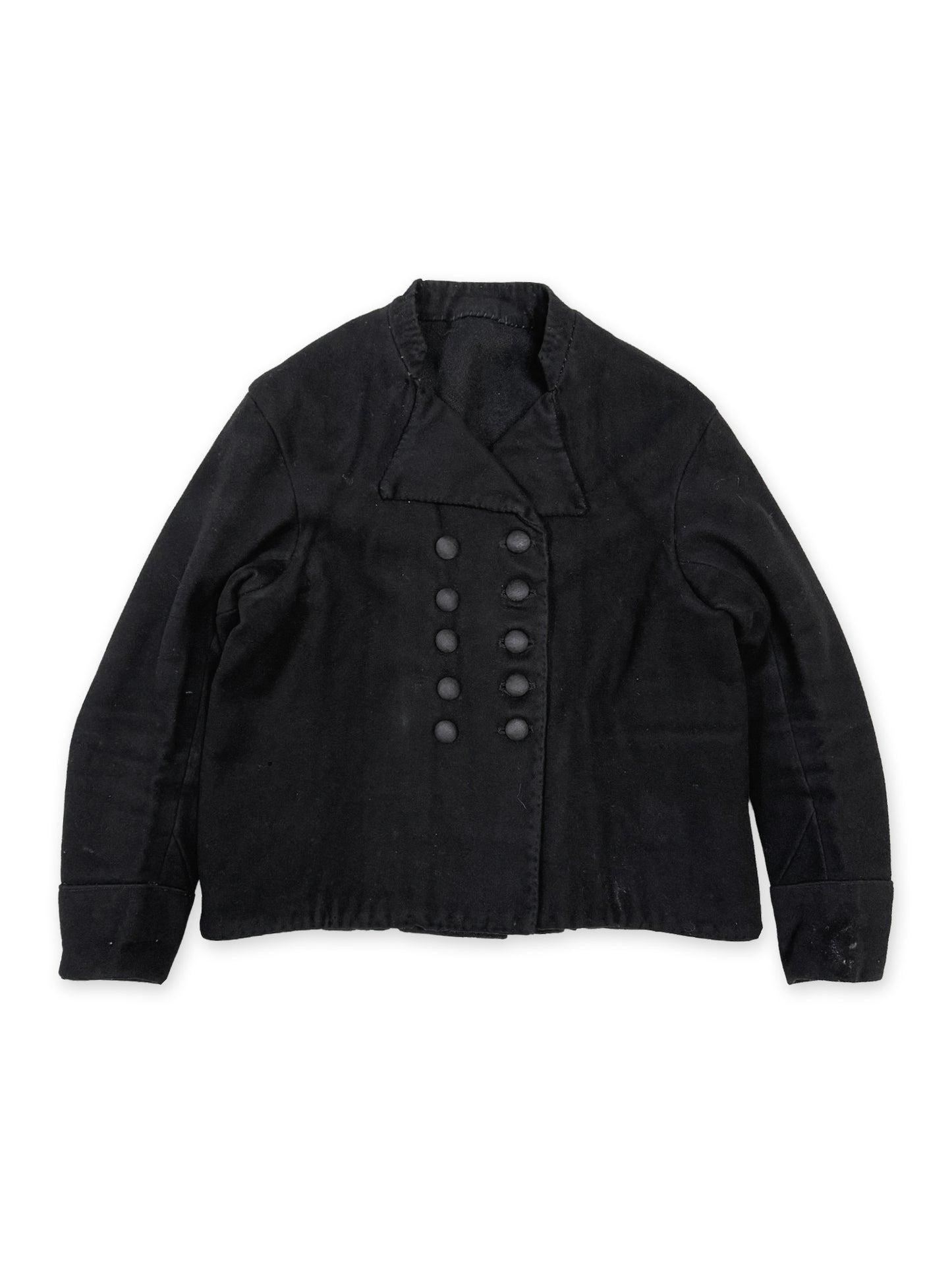 1930s Dutch Wool Double-Breasted Boxy Fisherman Jacket