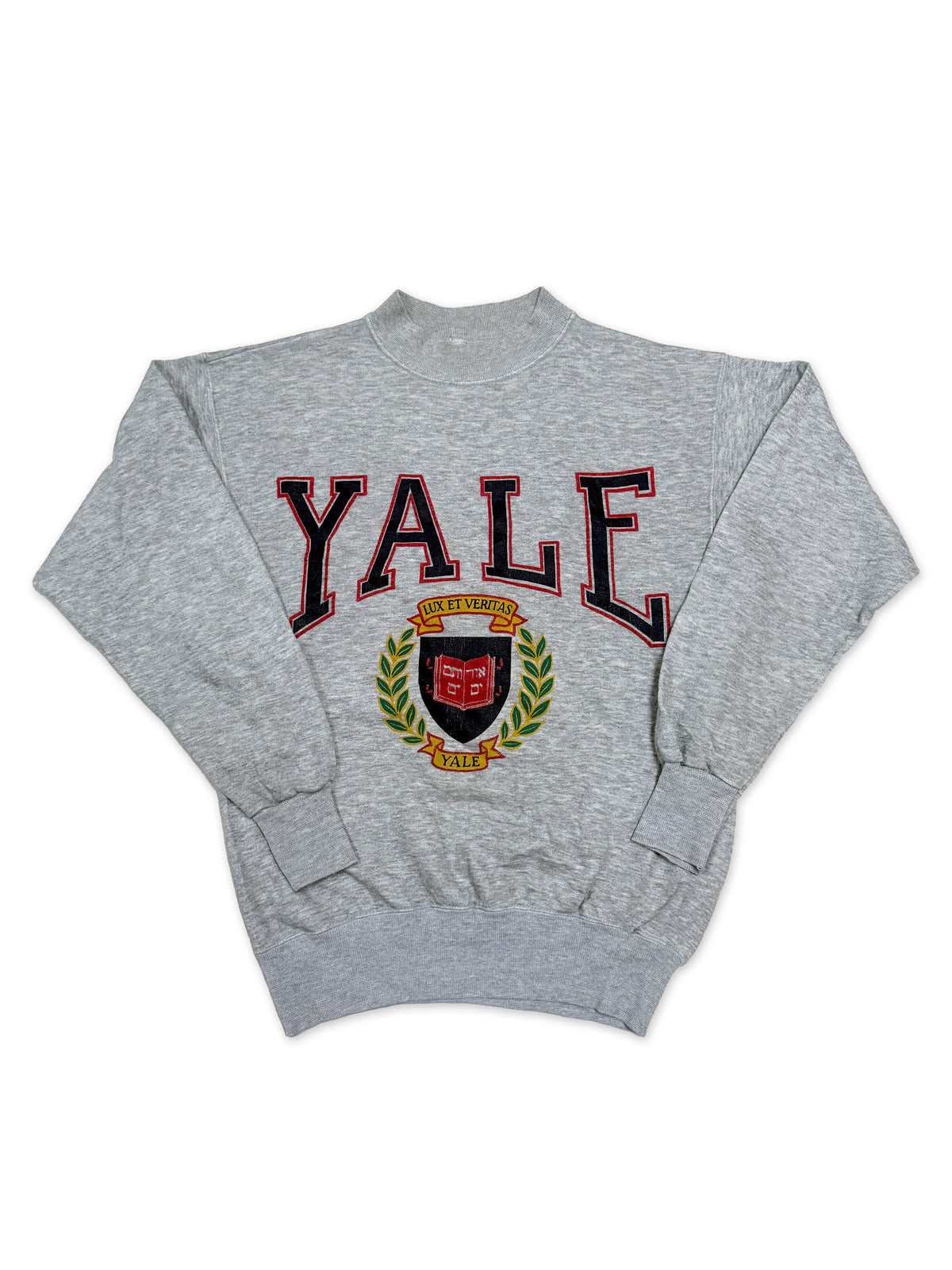 Early 1990s Yale University Grey Crewneck Sweatshirt [M]