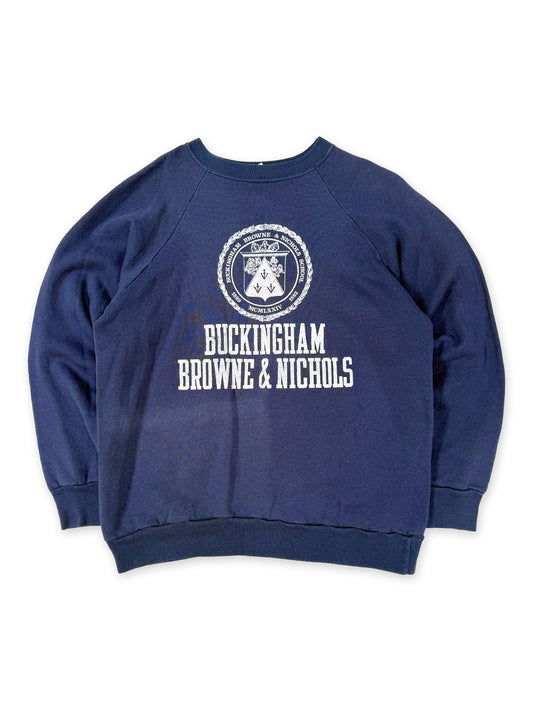 1980s Champion Buckingham Browne & Nichols School Sweatshirt [XL]
