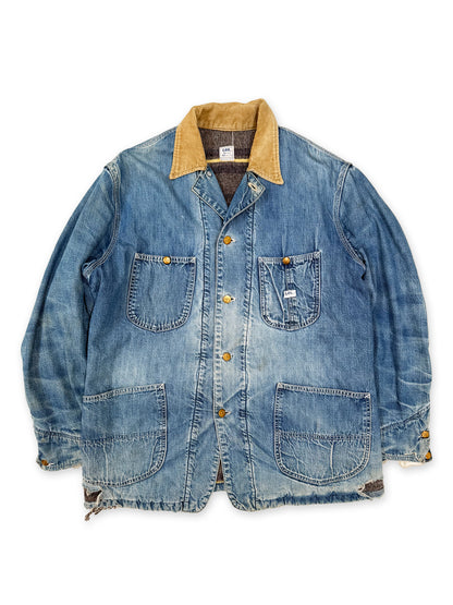 1970s Lee 81-LJ Blanket-Lined Denim Chore Jacket [42 REG]
