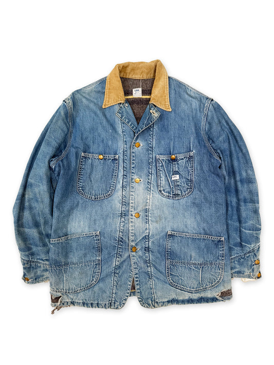 1970s Lee 81-LJ Blanket-Lined Denim Chore Jacket [42 REG]