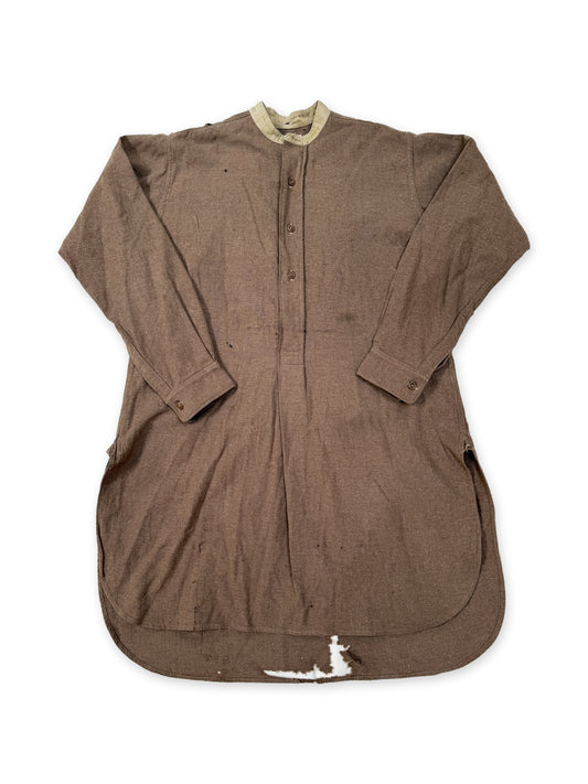Anderson & Sons Wool Brown Smock Shirt