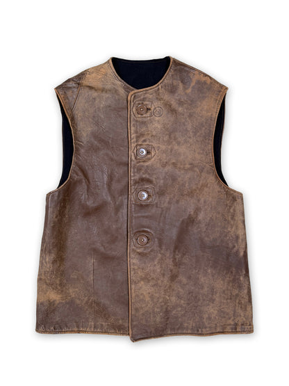 1940s British Army WWII RAF Leather Jerkin [Size 1]