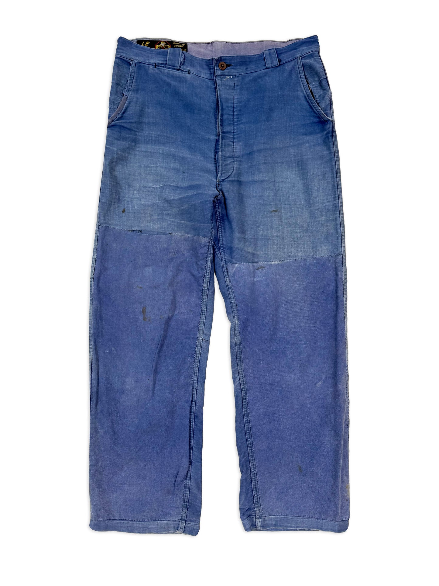 1950s - 1960s Le Pilote French Moleskin Work Pants [34.6"W]