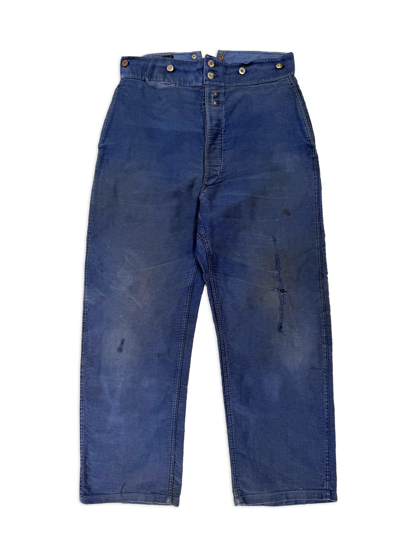 Early 1950s Mont Kemmel “Le Merveilleux” French Moleskin Work Pants [36"W]