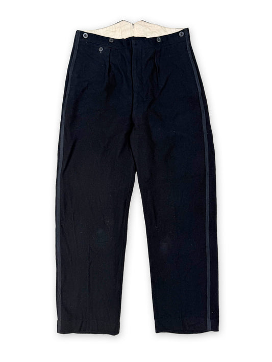 1940s French Wool Formal Pants