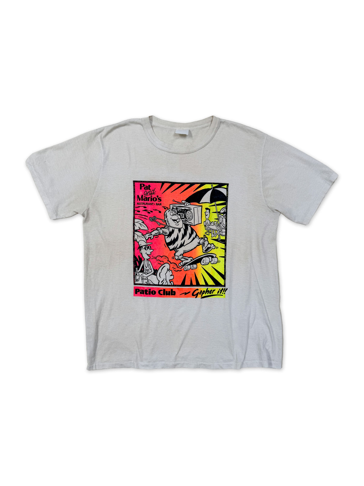1980s–1990s Pat & Mario’s Patio Club Graphic T-Shirt [L–XL]