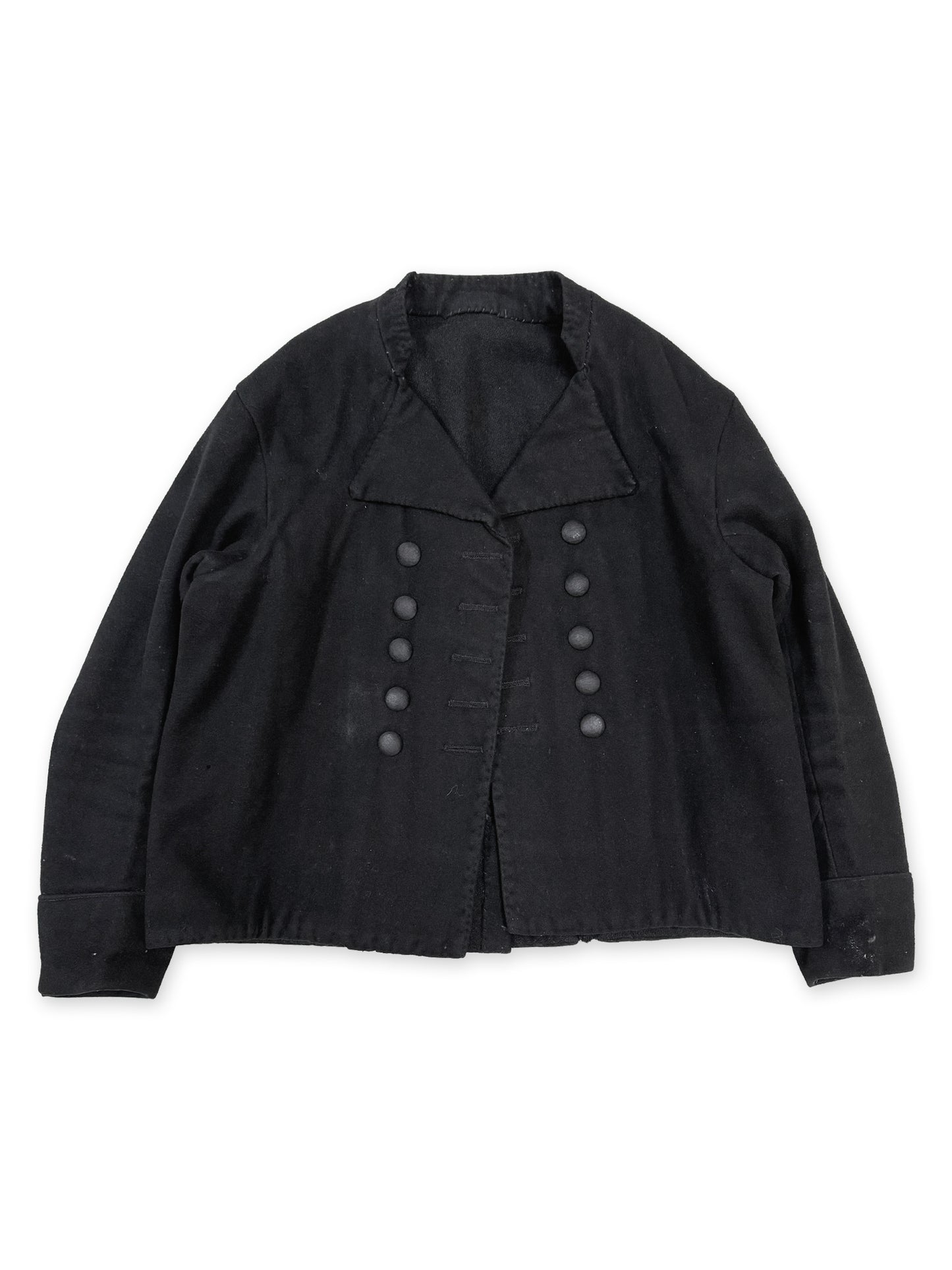 1930s Dutch Wool Double-Breasted Boxy Fisherman Jacket
