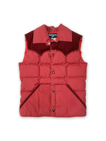 1970s USA Tempco Red Down Vest [S]