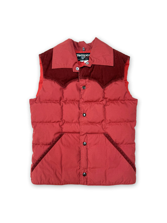 1970s USA Tempco Red Down Vest [S]