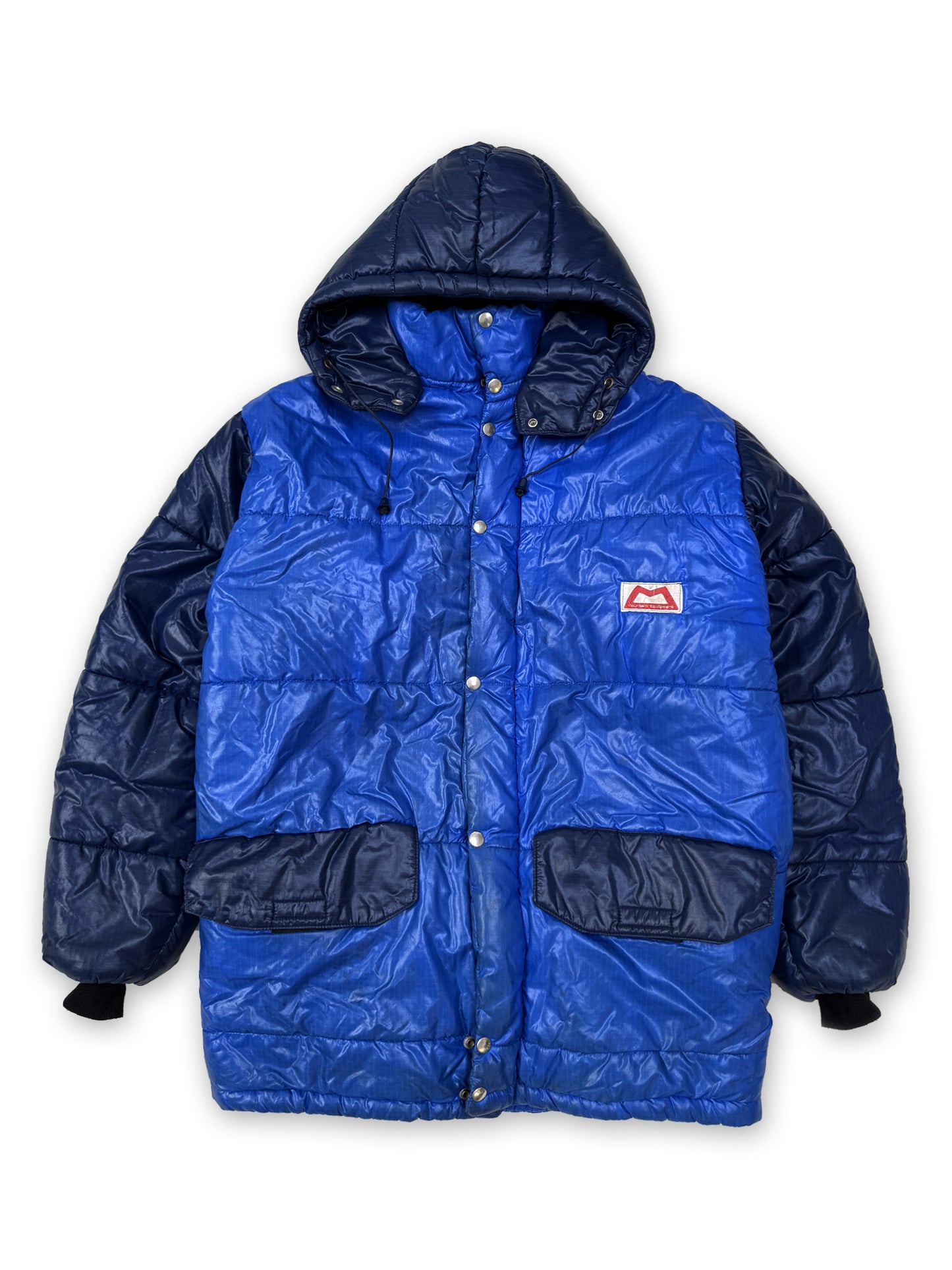 1980s Mountain Equipment Cerro Torre Colour Block Puffer Jacket [M]