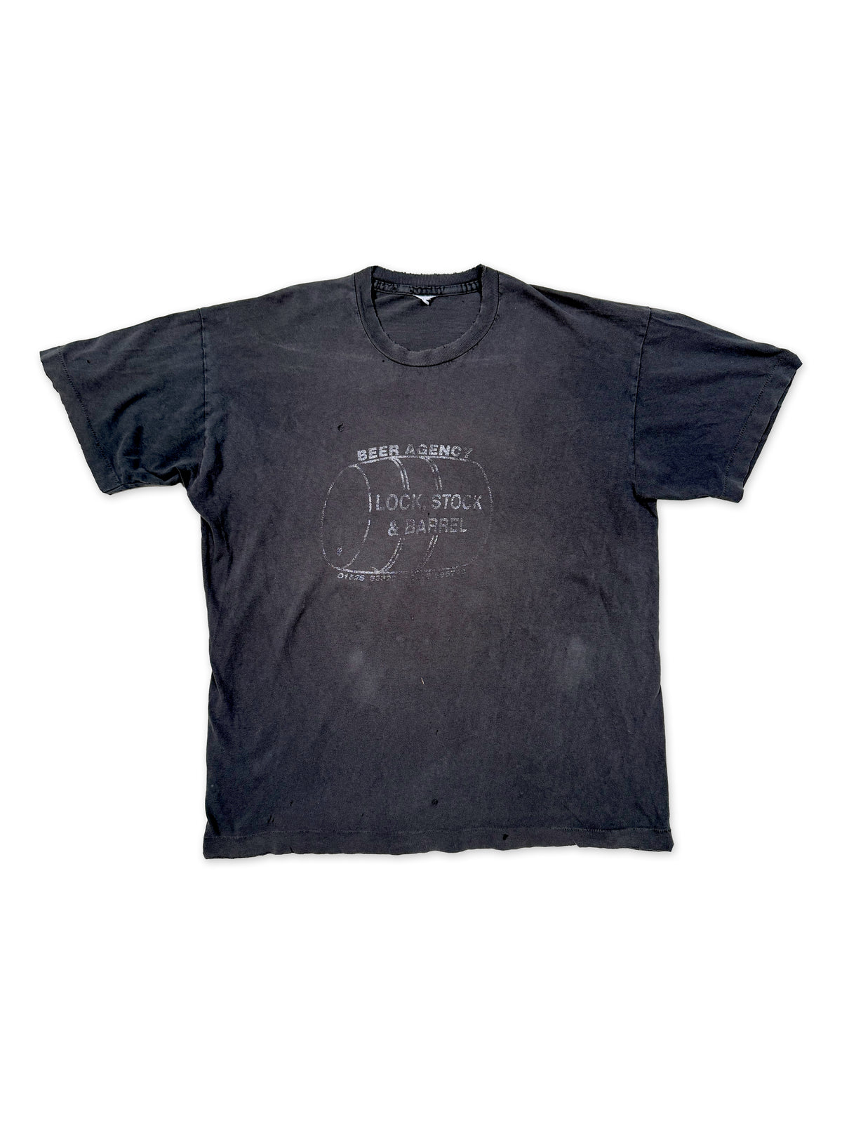 1980s–1990s Beer Agency “Lock, Stock & Barrel” Faded T-Shirt