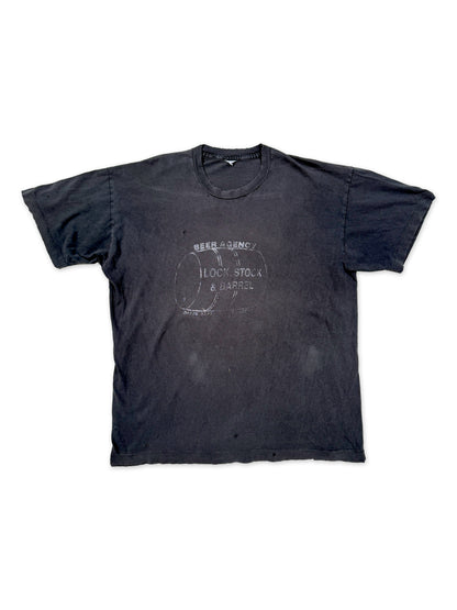1980s–1990s Beer Agency “Lock, Stock & Barrel” Faded T-Shirt