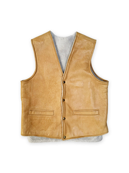 1980s Spokane Glove Tanning  Leather Shearing Vest