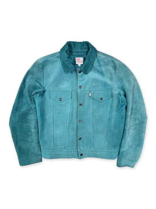 Levi’s Vintage Clothing Teal Suede Type III Trucker Jacket [M]