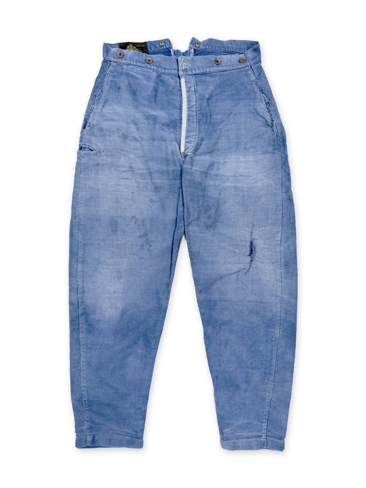 1950s Le Mont St Michel Moleskin Pants [36W]
