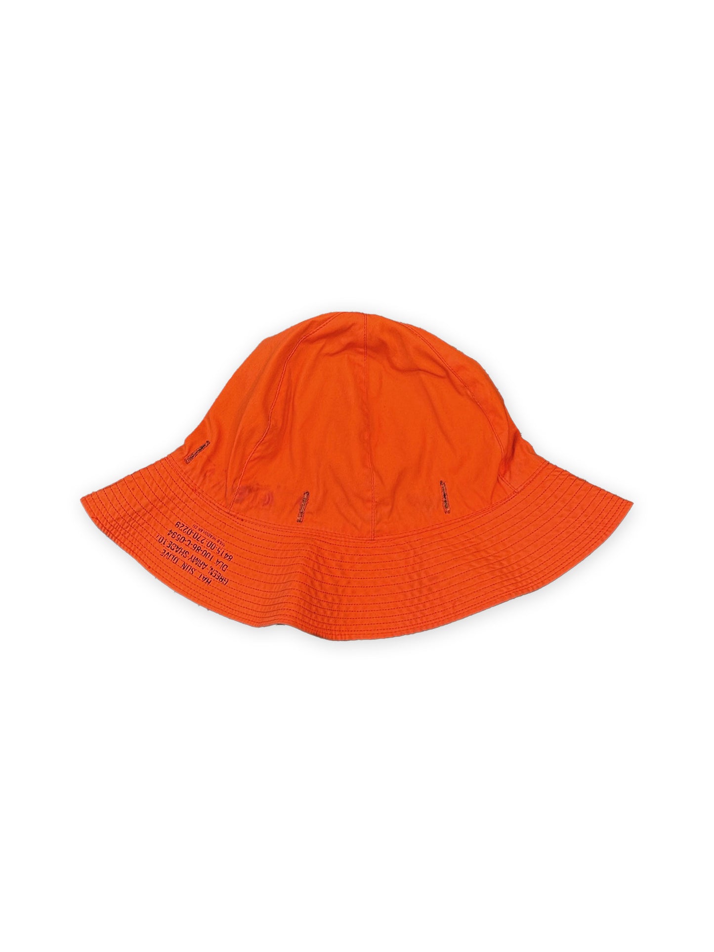 1986 USAF C-1 Reversible Survival Boonie Hat – Orange / Green [Without Strap]