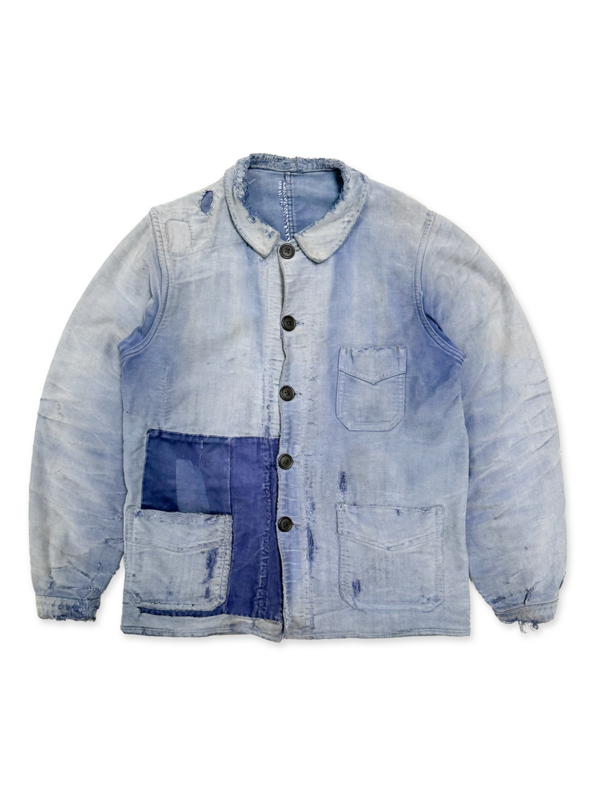 1940s Le Super Fermier French Moleskin V-Pocket Chore Jacket