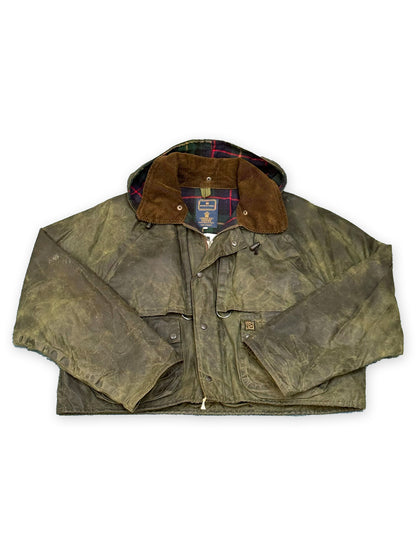 1993 House of Hardy Waxed Wading Jacket with Inflatable Life jacket [XL]
