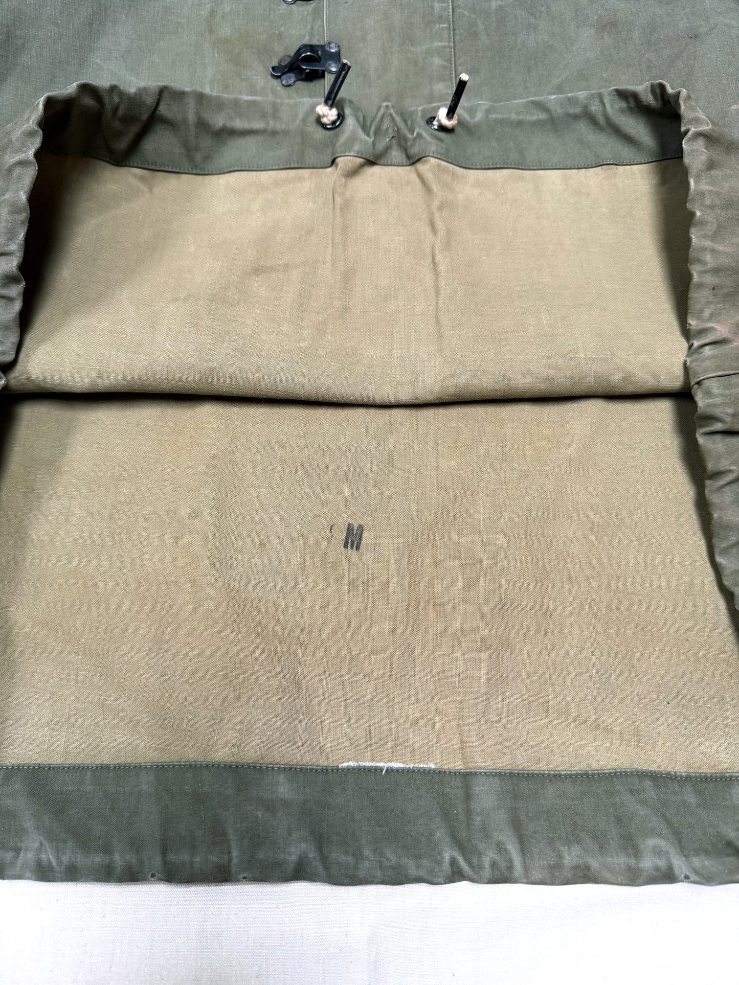 1940s–1950s US Navy Foul Weather Clasp Front Smock Anorak [M]