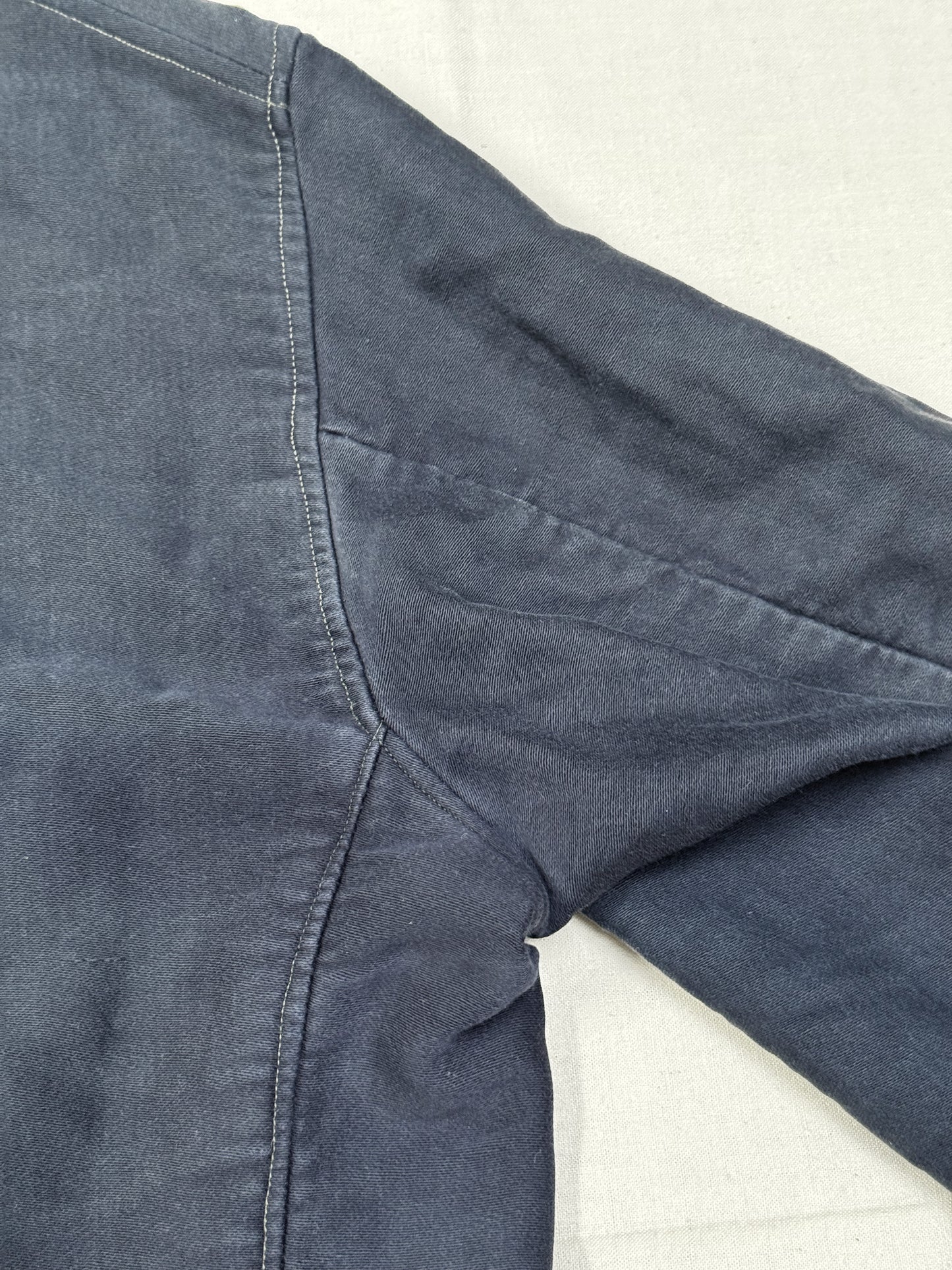 1950s Dutch Light Moleskin Double-Breasted Chore Jacket