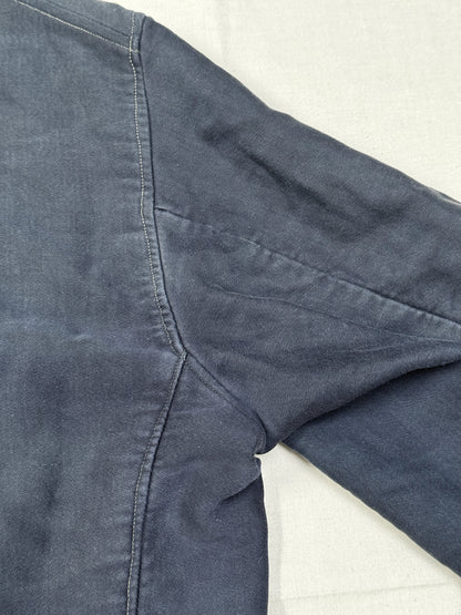 1950s Dutch Light Moleskin Double-Breasted Chore Jacket
