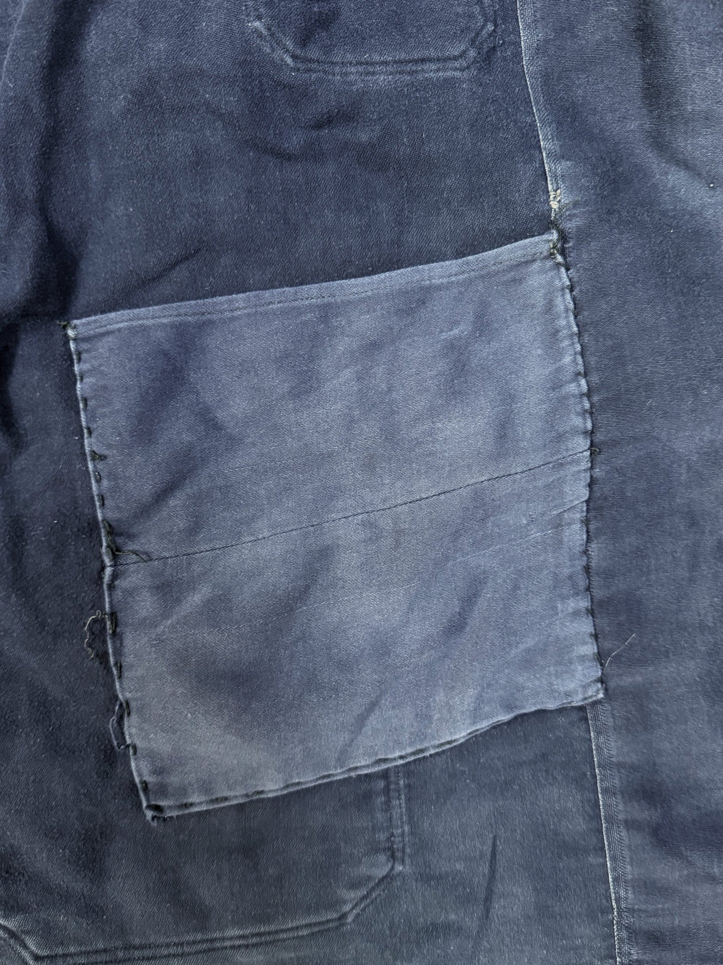 1950s Dutch Light Moleskin Double-Breasted Chore Jacket