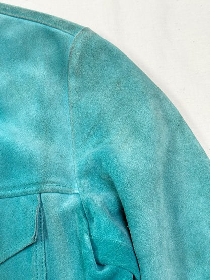 Levi’s Vintage Clothing Teal Suede Type III Trucker Jacket [M]
