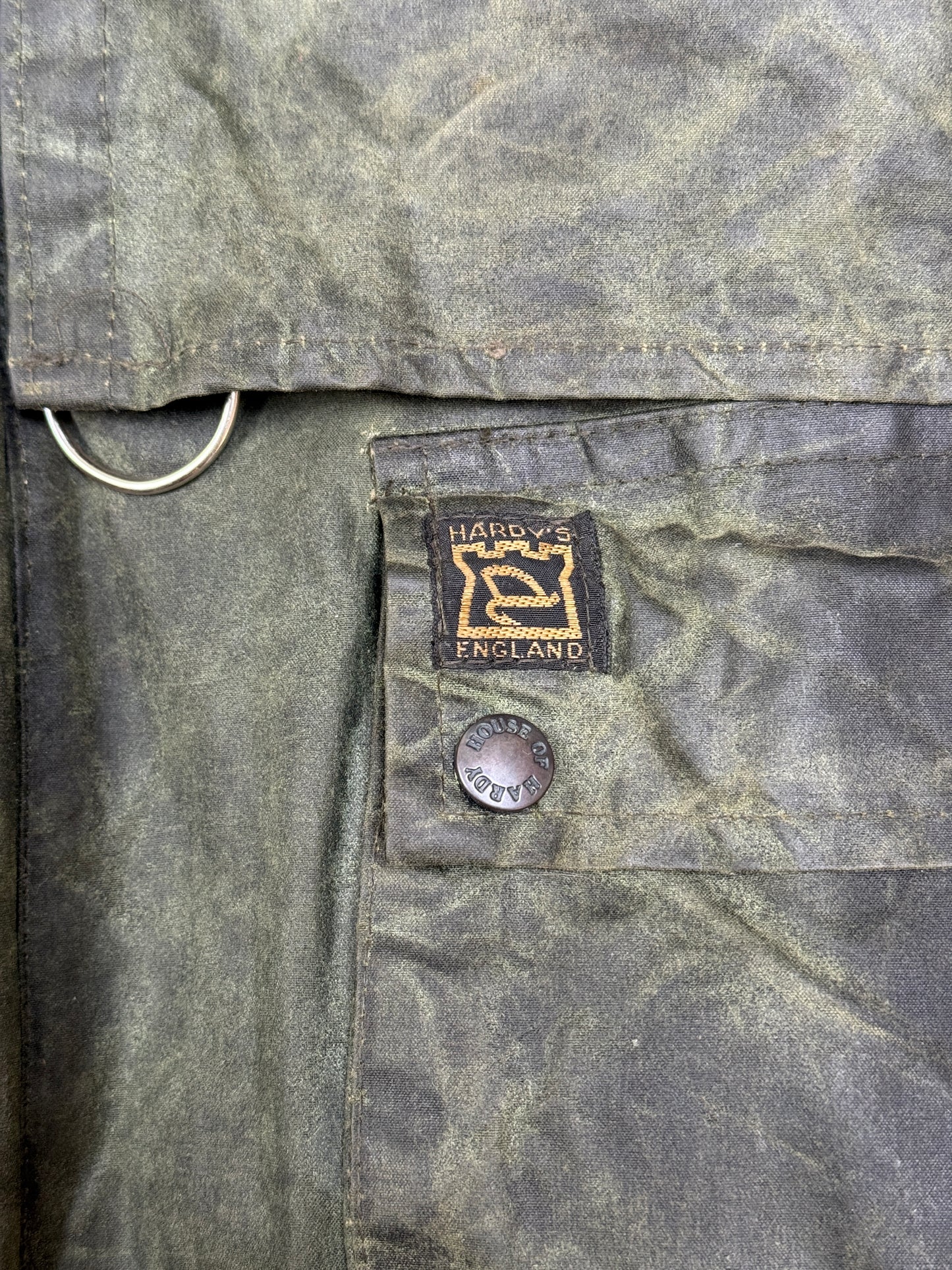1993 House of Hardy Waxed Wading Jacket with Inflatable Life jacket [XL]