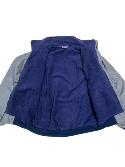 1980s–1990s Patagonia Grey Nylon Fleece Jacket [M]