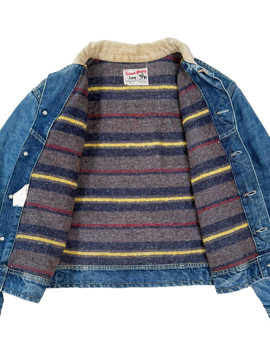 Early 1960s Lee 101-LJ Storm Rider Denim Jacket - Red Liner [42 REG]