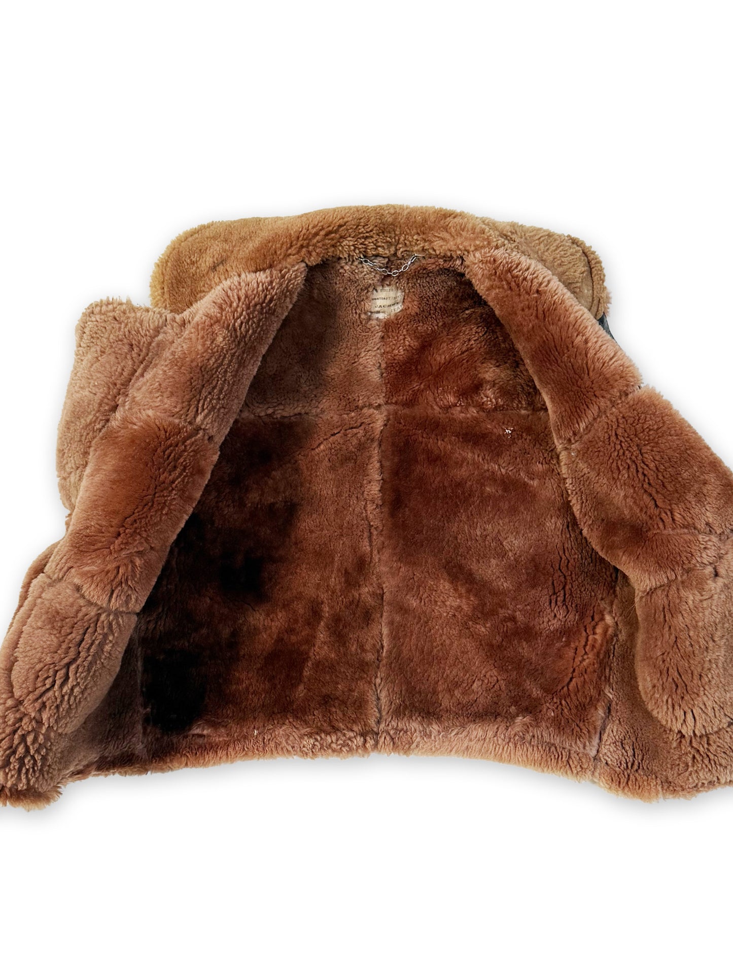 1944-1945 British Royal Air Force Irvin Leather Flying Jacket - converted to Vest [SIZE 4]