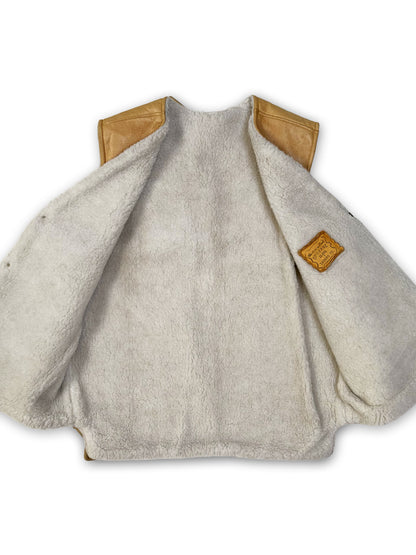 1980s Spokane Glove Tanning  Leather Shearing Vest