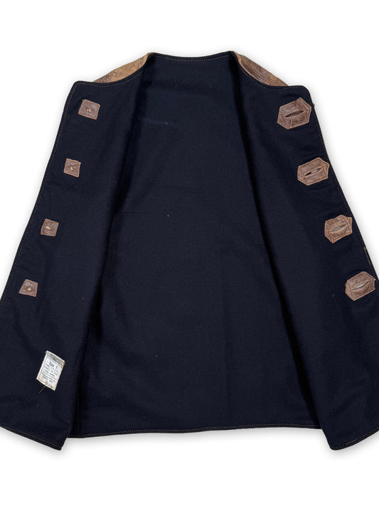 1940s British Army WWII RAF Leather Jerkin [Size 1]
