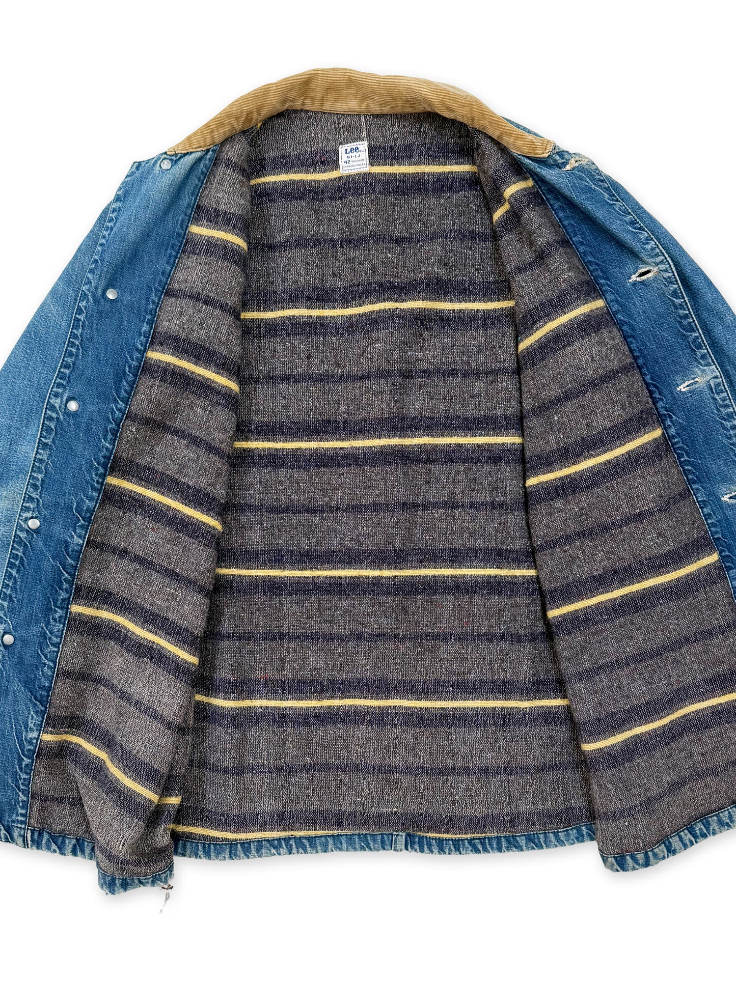 1970s Lee 81-LJ Blanket-Lined Denim Chore Jacket [42 REG]